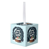 Sneeuwplaats zoals Home Vakantie Quote Decoratie (Achter hoekig)