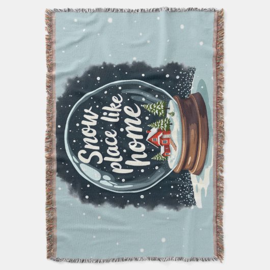 Sneeuwplaats zoals Home Vakantie Quote Deken (Voorkant Verticaal)
