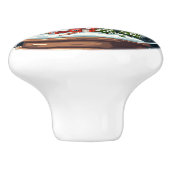 Sneeuwplaats zoals Home Vakantie Quote Keramische Knop (Zijkant)