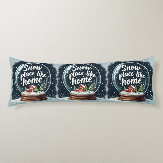 Sneeuwplaats zoals Home Vakantie Quote Lichaamskussen (Voorkant)