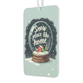 Sneeuwplaats zoals Home Vakantie Quote Luchtverfrisser (Links)