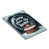 Sneeuwplaats zoals Home Vakantie Quote Notitieboek (Rechterzijde)