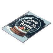 Sneeuwplaats zoals Home Vakantie Quote Notitieboek (Linkerzijde)