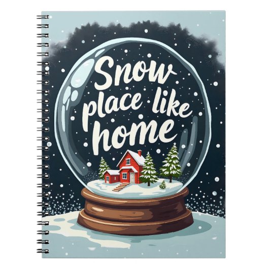 Sneeuwplaats zoals Home Vakantie Quote Notitieboek (Voorkant)