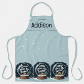 Sneeuwplaats zoals Home Vakantie Quote Schort (Voorkant)