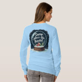Sneeuwplaats zoals Home Vakantie Quote T-shirt (Achterkant volledig)