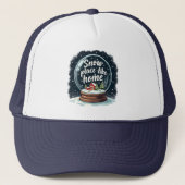 Sneeuwplaats zoals Home Vakantie Quote Trucker Pet (Voorkant)