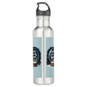 Sneeuwplaats zoals Home Vakantie Quote Waterfles (Achterkant)