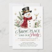 Sneeuwplek Als Ons Kerstfeest Kaart (Voorkant)