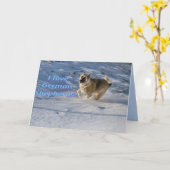 Sneeuwplezier Kaart (Gele Bloem)