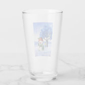 SNEEUWPLEZIER OP EEN WINTERDAG GLAS (Achterkant)