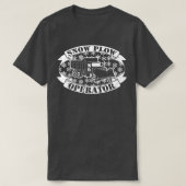 Sneeuwplobestuurder winterploegen winterploegen t-shirt (Design voorkant)