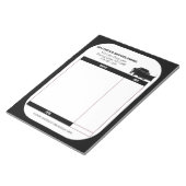 Sneeuwploeg bedrijfsontvangstfactuur notitieblok (Schuin)