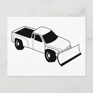 sneeuwploeg briefkaart