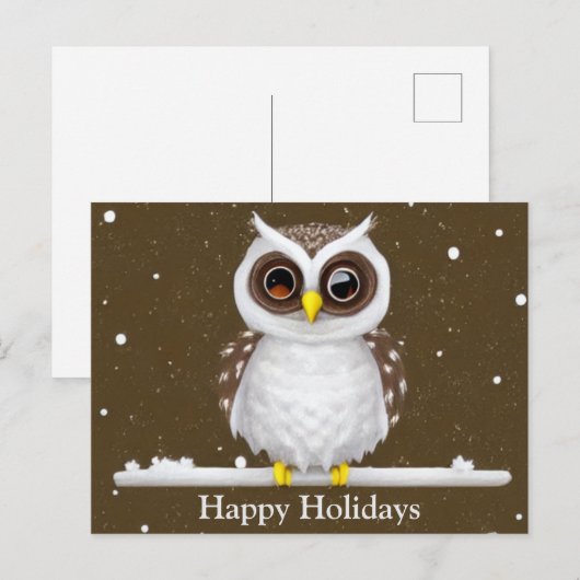 sneeuwploeg feestdagenkaart (Voorkant / Achterkant)