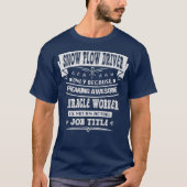 Sneeuwploeg Funny Sarcastic Novelty Humor T-shirt (Voorkant)