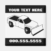 sneeuwploeg magneet (Voorkant)