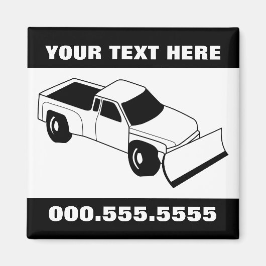 sneeuwploeg magneet (Voorkant)