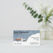 Sneeuwploeg - ophaalwagen verwijderen visitekaartje (Staand voorkant)