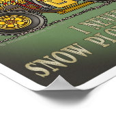 Sneeuwploeg-Poster voor een offerte voor vrachtwag Poster (Hoek)