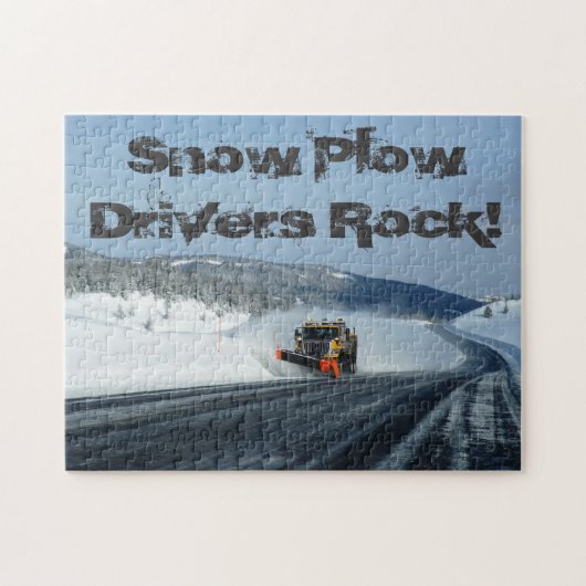 Sneeuwploeg Puzzle Legpuzzel (Horizontaal)