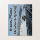 Sneeuwploeg Puzzle Legpuzzel (Verticaal)