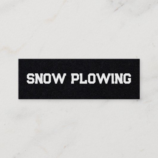 Sneeuwploeg QR Mini Visitekaartje (Voorkant)