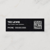 Sneeuwploeg QR Mini Visitekaartje (Achterkant)