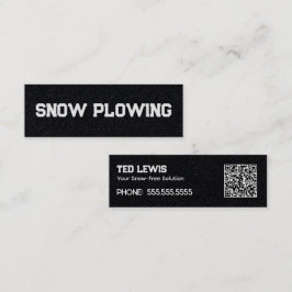 Sneeuwploeg QR Mini Visitekaartje