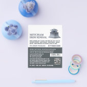 Sneeuwploeg, Sneeuwverwijderingsbedrijf Adverteren Flyer (Enkel)