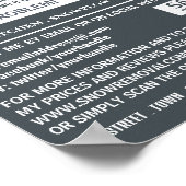 Sneeuwploeg, Sneeuwverwijderingsbedrijf Adverteren Poster (Hoek)