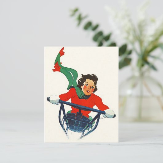 sneeuwploeg - uitnodiging (Staand voorkant)