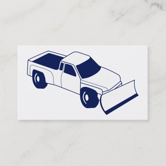 sneeuwploeg visitekaartje (Voorkant)