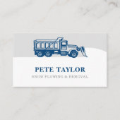 sneeuwploeg visitekaartje (Voorkant)