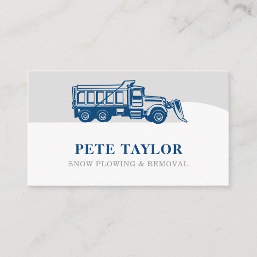 sneeuwploeg visitekaartje (Voorkant)