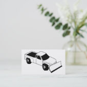 sneeuwploeg visitekaartje (Staand voorkant)