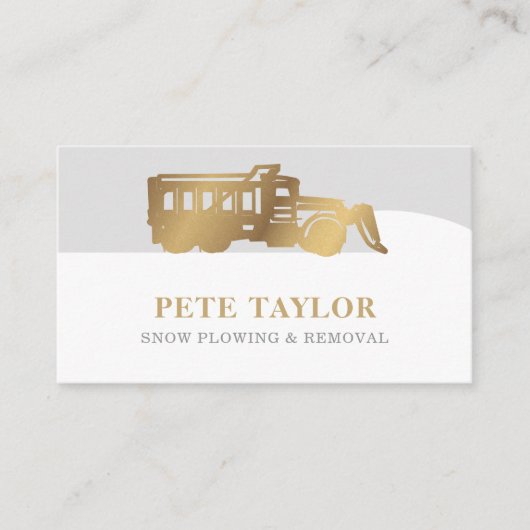 sneeuwploeg visitekaartje (Voorkant)