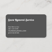 sneeuwploeg visitekaartje (Achterkant)