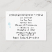 sneeuwploeg-Visitekaartje Visitekaartje (Achterkant)