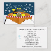 sneeuwploeg-Visitekaartje Visitekaartje (Voorkant / Achterkant)