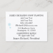 sneeuwploeg-Visitekaartje Visitekaartje (Achterkant)