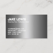 sneeuwploegaannemer visitekaartje (Achterkant)