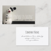 Sneeuwploegdienst Snowman Foto Visitekaartje (Voorkant / Achterkant)