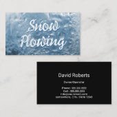 Sneeuwploegen, bevroren visitekaartje (Voorkant / Achterkant)