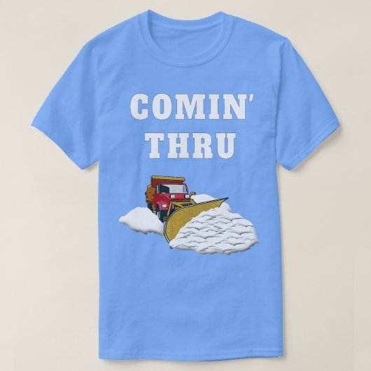 Sneeuwploegen Sneeuwruiming Funny Sneeuwploeg D T-shirt (Design voorkant)