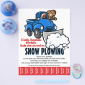 Sneeuwploegen. Sneeuwverwijderaars. Flyer (Enkel)