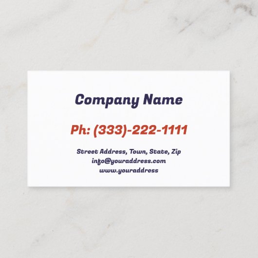 Sneeuwploegen & Verwijderen Service Tractor Foto Visitekaartje (Achterkant)