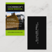 Sneeuwploegen Visitekaartje (Voorkant / Achterkant)