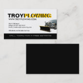 Sneeuwploegen Visitekaartje (Voorkant / Achterkant)