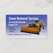  sneeuwploegen Visitekaartjes (Achterkant)